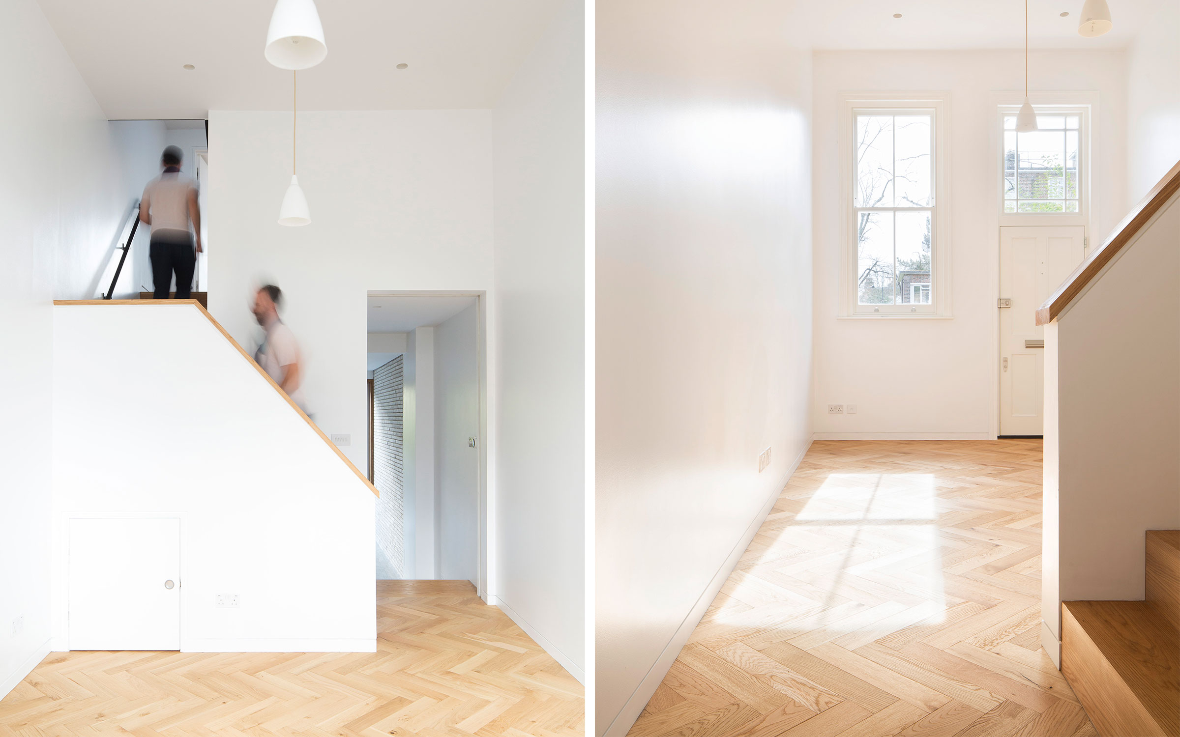 Almond Herringbone, Project Collection, J Foster Architects, The Narrow House -  C/O Agnese Sanvito.